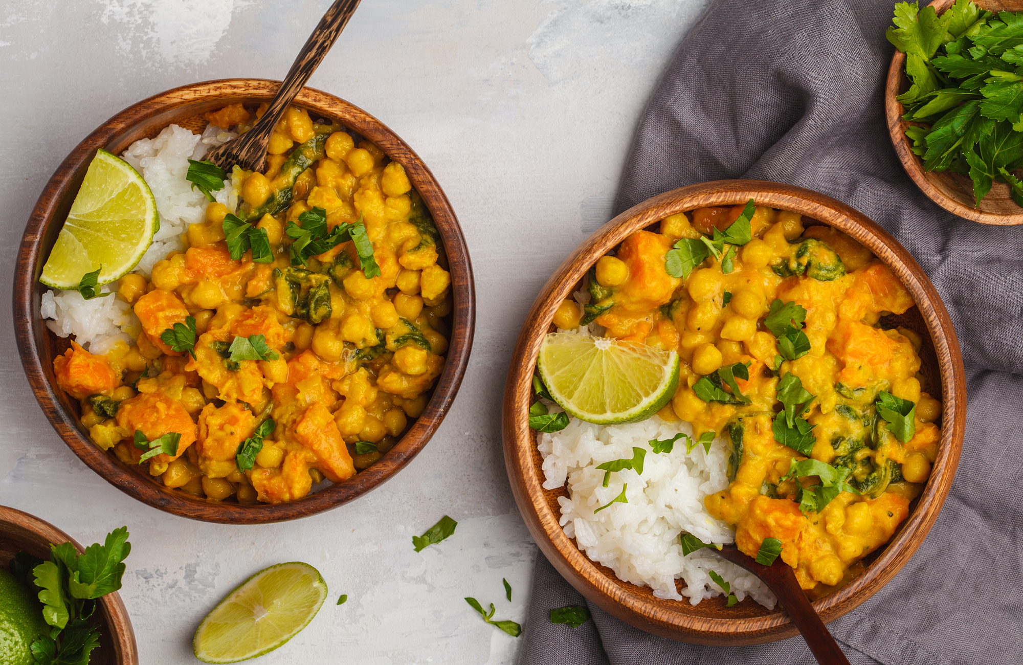 Easy Slow Cooker Pumpkin, Chickpea and Red Lentil Curry
