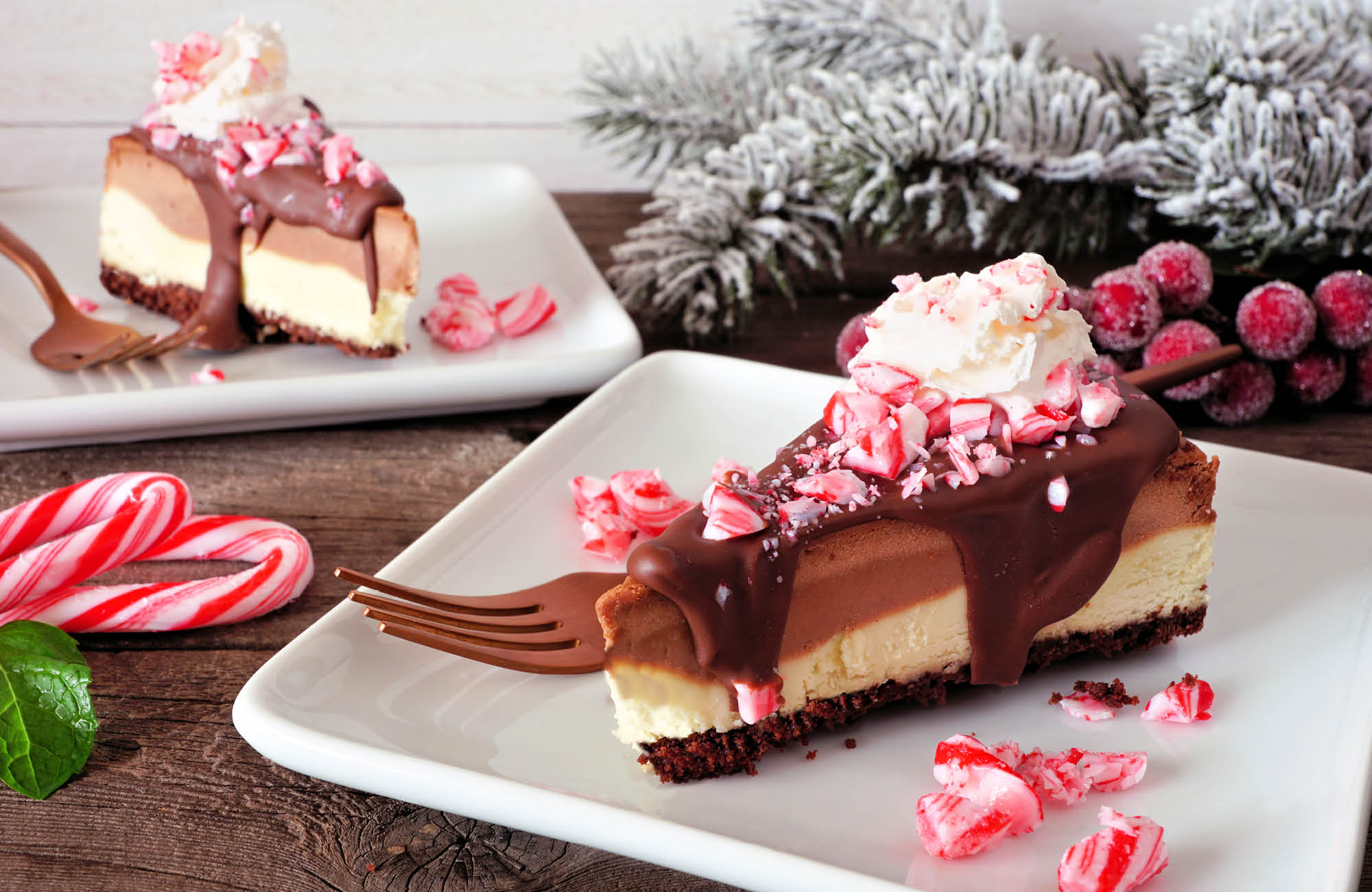 Festive and Delicious Candy Cane Cheesecake