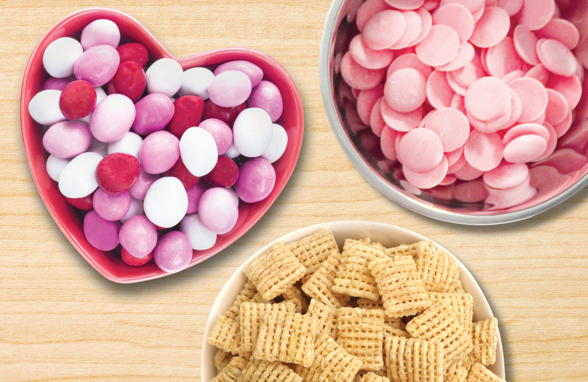 Strawberry Valentine Chex Mix